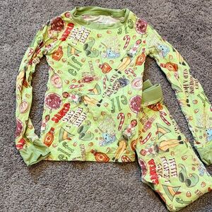 Showstoppers Festive Green Elf Pajama Set for Kids